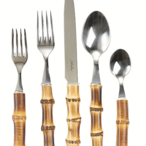 NATURAL BAMBOO 5 PIECE PLACE SETTING