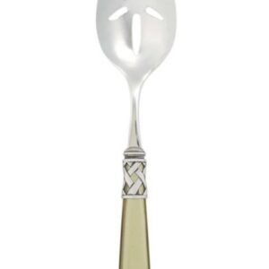 VIETRI ALADDIN ANT CHARTREUSE SLOTTED SERVING SPOON