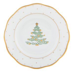 CHRISTMAS TREE DESSERT PLATE