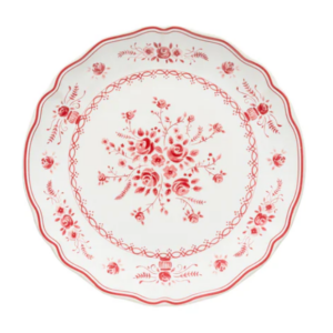 Casafina Vila Salad Plate - Red & White