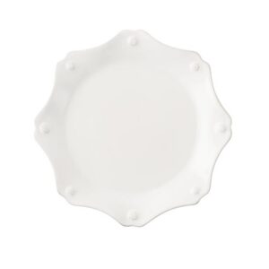BERRY & THREAD WHITE DESSERT/SALAD PLATE SCALLOP