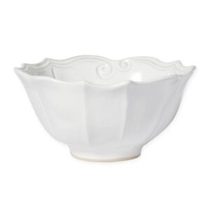 INCANTO STONE WHITE BAROQUE MED SERVING BOWL
