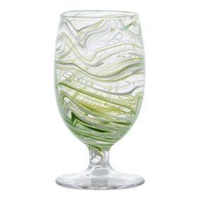 Juliska Puro Marbled Goblet - Green