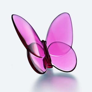 Baccarat Lucky Butterfly - Peony Pink