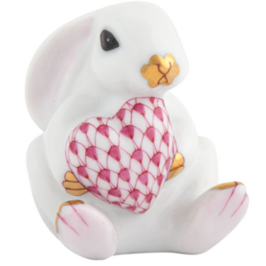HEREND BUNNY WITH HEART