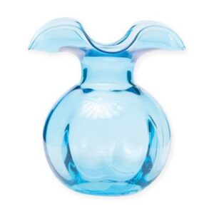 HIBISCUS GLASS AQUA BUD VASE