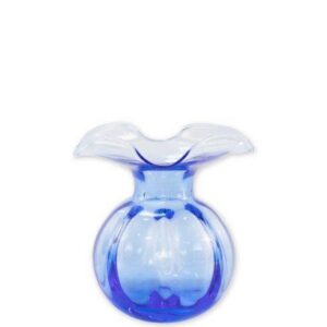 HIBISCUS GLASS COBALT BLUE BUD VASE