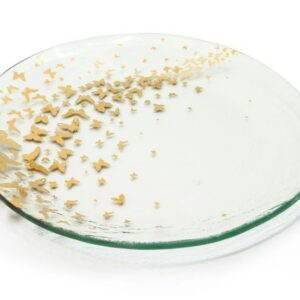 Annieglass Butterfly Dinner Plate