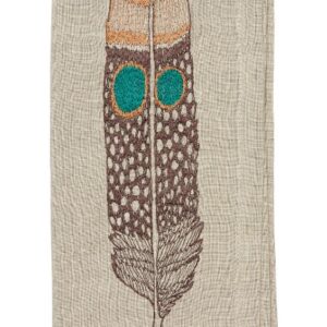 Coral & Tusk Owl Feather Dinner Napkin