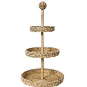 Juliska Provence 3-Tier Shelving Unit - Rattan