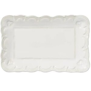 INCANTO STONE WHITE LACE SMALL RECTANGULAR PLATTER