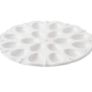 BERRY & THREAD WHITE EGG PLATTER