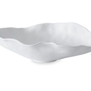 VIDA NUBE WHITE ACRYLIC LARGE OVAL BOWL