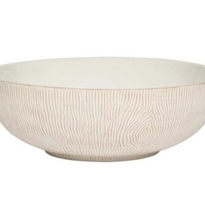 BLENHEIM OAK WHITEWASH 12" SERVING BOWL