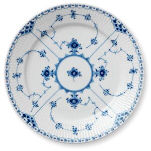 BLUE FLUTED HALF LACE DINNER PLATE