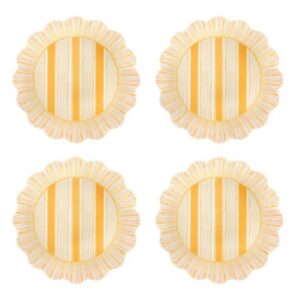 CABANA STRIPE MELAMINE SET/4 SUNSHINE SALAD