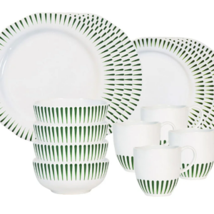 Juliska Sitio Stripe 16pc Place Setting - Basil