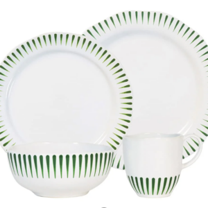 Juliska Sitio Stripe 4pc Place Setting - Basil