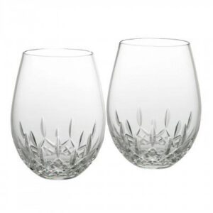 LISMORE NOUVEAU STEMLESS DEEP RED PAIR