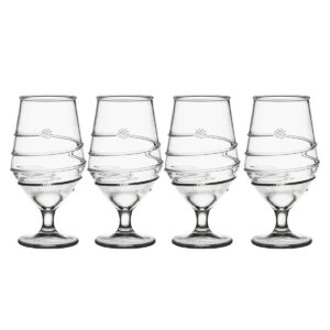 Amalia Clear Acrylic Goblet Set/4