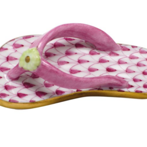 Herend Flip Flop Figurine - Raspberry