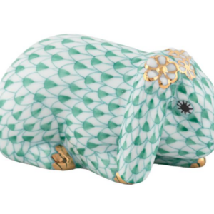 Herend Spring Bunny Figurine - Green