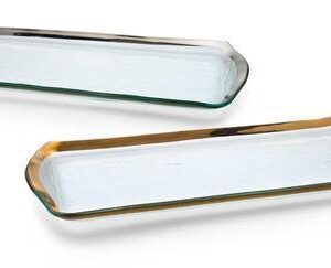 ROMAN ANTIQUE GOLD OBLONG 16" TRAY