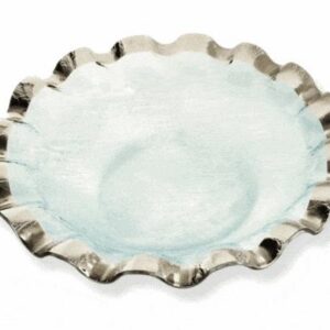 RUFFLE GOLD 15" LG SALAD BOWL