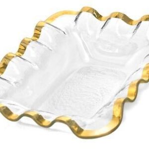 RUFFLE GOLD BREAD BASKET