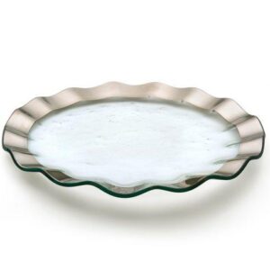 RUFFLE SERIES - PLATINUM 13" BUFFET PLATE