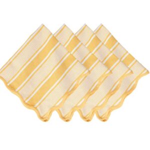 Juliska Cabana Stripe Napkin Set Of 4 - Sunshine