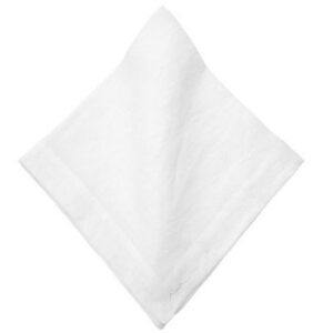 DEBORAH RHODES 22" SIGNATURE WASH LINEN NAPKIN WHITE
