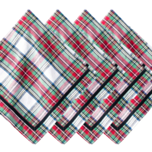 Juliska Tartan Stewart Napkins - Set Of 4