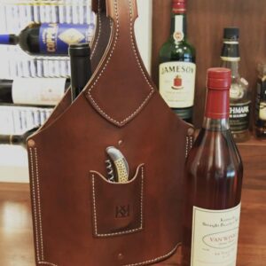 BESPOKE LEATHER DOUBLE WINE TOTE