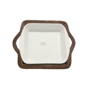 BASKET SQUARE 1 QT BAKER WITH GLASS INSERT