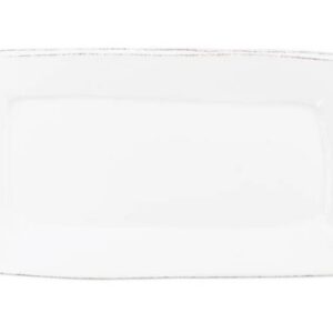 LASTRA WHITE RECTANGULAR PLATTER