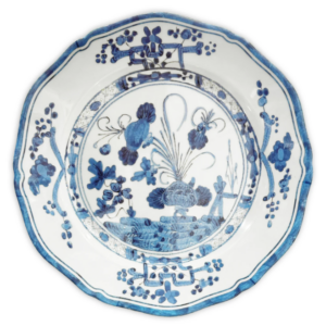 VIDA FAENZA 11" WHITE & BLUE SET/4 DINNER