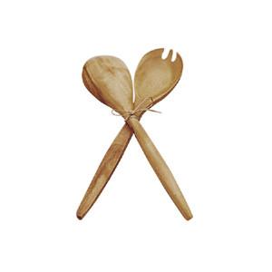 PACIFIC MERCHANTS TRADING.CO. 14" FRK & SPN SERVING SET