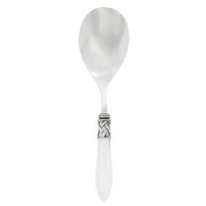 ALADDIN ANTIQUE WHITE SERVING SPOON