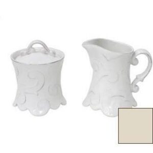 ARABESQUE CREAM CREAMER AND SUGAR