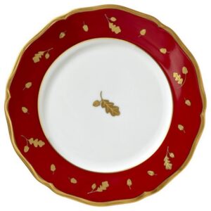DISC-DISC-WINTER GAME BIRDS RED BREAD & BUTTER PLATE