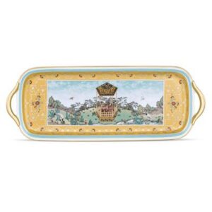 SHANGRI LA RECTANGULAR TRAY WITH HANDLES