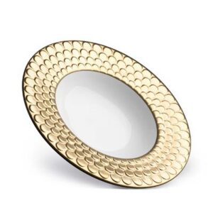 AEGEAN GOLD SCULPTED SOUP PLATE