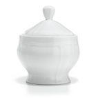ANTIQUE WHITE COVERED SUGAR