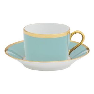 ARC EN CIEL MINT TEA CUP & SAUCER