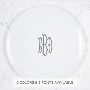 IMAGINE WHITE WITH MONOGRAM DINNER