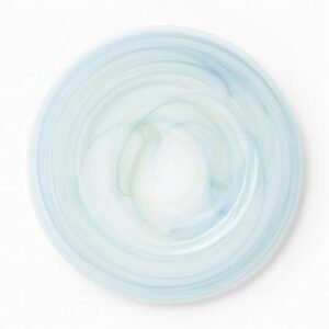ALABASTER GLASS AQUAMARINE SERVICE PLATE