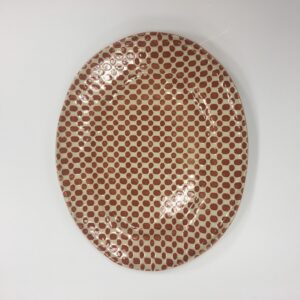 DOT POPPY MEDIUM OVAL PLATTER
