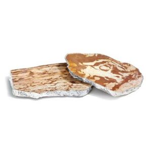 RABLAB KIVITA ZEBRA JASPER SILVER COASTERS SET/2