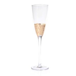 FEZ GOLD FOOTED CHAMPAGNE FLUTE